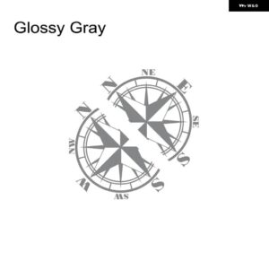 フォルクスワーゲン VW マルチバン トランスポーター カラベル T4 T5 T6 ベンツ ヴィト 車体サイド ステッカー ビニールボディ ロング ストライプ デカール - Glossy Gray