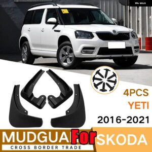 4個 マッドフラップ シュコダイエティ 2009-2021 マッドガードフェンダーマッドフラップ ガードスプラッシュフェンダーマッドガードアクセサリー自動車 - 2016-2021
