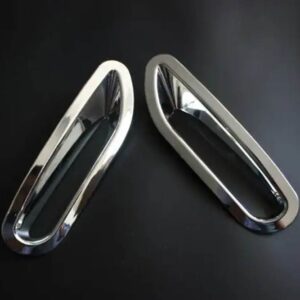 ABS クローム リア フォグライト ランプカバー トリム 2014 2015 201産エクストレイル X トレイル XTRAIL テール フォグライト カバー ACC - Silver