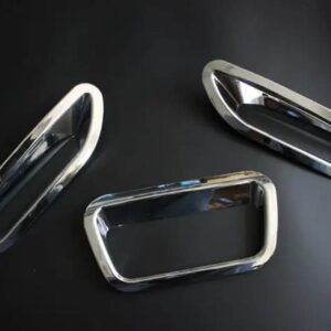 ABS クローム リア フォグライト ランプカバー トリム 2014 2015 201産エクストレイル X トレイル XTRAIL テール フォグライト カバー ACC - WHITE