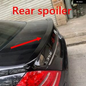 ベンツ S クラス W221 スポイラー 2006-2015 S65 ABS プラスチック未塗装色リアルーフスポイラーウイングトランク リップブーツカバー スタイリング - Unpainted2