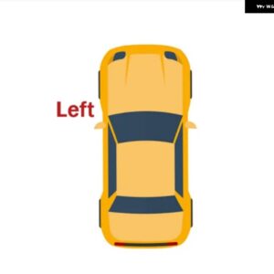 バックミラー サイドミラー ガラス レンズ ランドクルーザープラド FJ150 2700 4000 LC150 GRJ150 LC200 200 2010 2018 - Left Side 1PCS