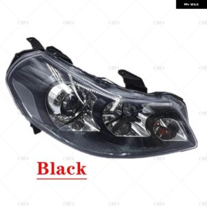 スズキ 2個 左右フロントバンパー ハロゲンドライビングライト ヘッドランプ SX4 2006 2012 ホワイトブラックタイプバルブ 無 - Black Type-2PCS