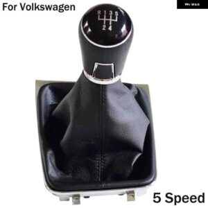 5/6速 マニュアル ギアシフト シフター ノブレバースティックゲートルブーツカバー VW ゴルフ 7 MK7 2013-17 - 5Speed-boot