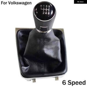 5/6速 マニュアル ギアシフト シフター ノブレバースティックゲートルブーツカバー VW ゴルフ 7 MK7 2013-17 - 6Speed-boot