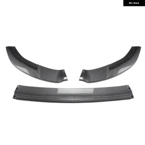 ABS 3個 VW ゴルフ 7 MK7 GTI R GTD GTE 2012-2018 フロントバンパー スプリッターリップスポイラーディフューザーサイド - Carbon Fiber Look