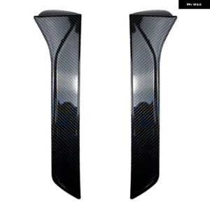 SEAT LEONE 5F FR MK3 MK3.5 2012-2021 2個 リアウィンドウサイドカースポイラーテールウィングスタイリング自動カナードスプリッター黒 - Carbon Fiber