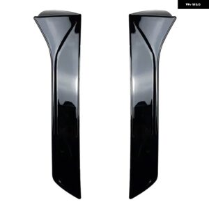 SEAT LEONE 5F FR MK3 MK3.5 2012-2021 2個 リアウィンドウサイドカースポイラーテールウィングスタイリング自動カナードスプリッター黒 - Glossy Black
