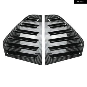 リアサイドウィンドウスポイラースプリッターカバー トリム ルーバーウィンドウ サンシェード VW ゴルフ 8 MK8 2020 TSI TDI GTI GTE GTD R R-LINE - Carbon Look