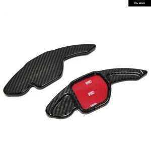 カーボン ステアリング ホイール延長パドル シフター シート レオン MK3 5F FR クプライビサ MK5 6F アロナアテカレオン ST MK4 アルハンブラ - black