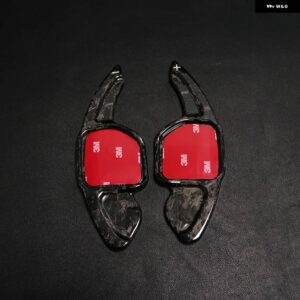 カーボン ステアリング ホイール延長パドル シフター シート レオン MK3 5F FR クプライビサ MK5 6F アロナアテカレオン ST MK4 アルハンブラ - Forged Pattern