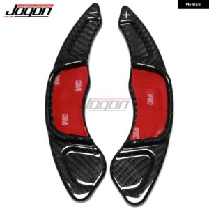 VW ゴルフ 7 GTI R MK7 GTD GTE POLO LAMANDO SCIROCCO SAGITAR GLI カーボン ステアリング ホイールパドル シフター エクステンション トリム - black