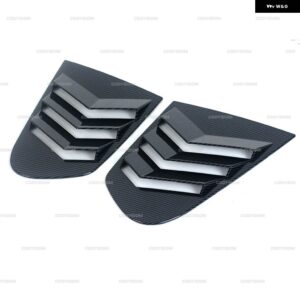 VW シロッコ 2009 -2018 リアドアサイドウィンドウルーバースクープカバー ベントカーボン表面スポイラー装飾アクセサリー - Carbon Pattern