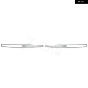 フロントバンパー DRL デイタイム ランニングライト モールド トリム フォグランプ カバー ストリップ CHERY TIGGO 3 4 2020 2021 5X 2019 - Silver Strip 1 Pair