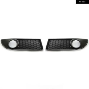 フロントロアセンターグリル VW ポロ MK4 9N3 2005-2009 フェイスリフトフロントバンパー フォグランプ ベントグリルカバー フレーム 6Q0853677B - 1Pair Grilles