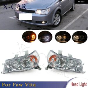 ヘッドランプ ヘッドライト FAW VITA フロントバンパー ヘッドライト ランプ LED/なし LED