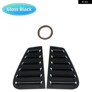 ペアリアサイドウィンドウシャッターカバー トリム ウィンドウルーバーサイドエアベント トリム VW ゴルフ 4 MK4 1997-2006 - Gloss Black