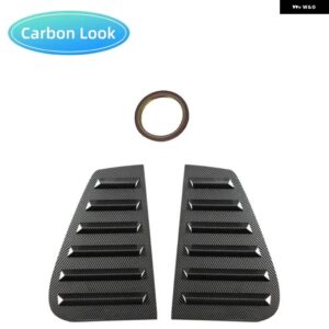 ペアリアサイドウィンドウシャッターカバー トリム ウィンドウルーバーサイドエアベント トリム VW ゴルフ 4 MK4 1997-2006 - Carbon Look