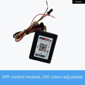 256色 LED タービンベントノズル メルセデスバンツ C クラス/GLC W205 APP 制御 空調タービン アウトレット 周囲光 - APP control module
