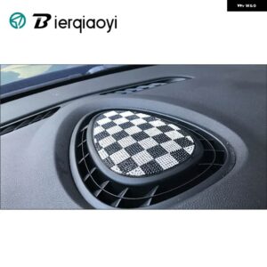 MINI クーパー F55 F56 F57 カーアクセサリーセンターエアベント アウトレット ダッシュボード ステッカー セットクリスタルダイヤモンド F54 クラブマン デ - Checker