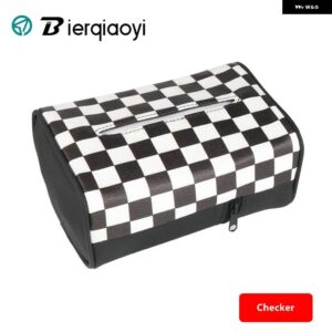 車吊り下げヘッドレストシートバックティッシュバッグミニクーパー F54 F55 F56 F57 F60 インテリア ティッシュナプキン ボックス R55 R56 R58 R60 R61 - Checker