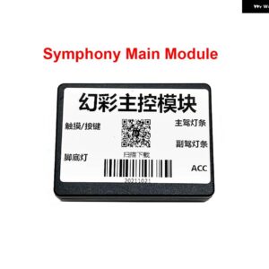 4個 LED シンフォニーカー オーディオ ホーン スピーカー 64色 インテリア 周囲ムードアプリ 制御 ドア 装飾 ライト 210 モード - Main Module