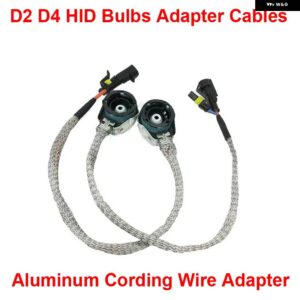 2個 D2S D2R D2C D4S D4R D4C OEM HID キセノン ヘッドライト 電球 バラスト アルミコーディング配線ハーネス ケーブル アダプターホルダー ソケット - D4R