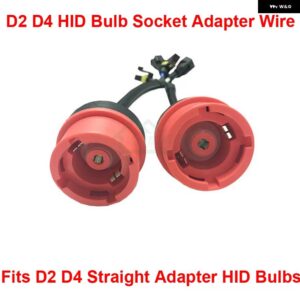 2個 D2S D2R D2C D4S D4R D4C OEM HID キセノン ヘッドライト 電球 バラスト 直線ワイヤーハーネス ケーブル アダプターホルダー 配線ソケット - D4R