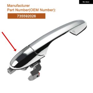 735592026 735592012 左右車アウタードアハンドルフィアット 500 2007-2020 - Left