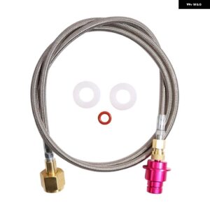 CO2 アダプター ソーダ クイック コネクト ホース 1.5 M 大型 CO2 ボトル 水炭酸化装置 DUO/TERRA/ART と互換性あり - As Shown W21.814