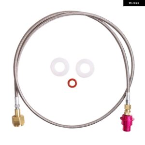 CO2 アダプター ソーダ クイック コネクト ホース 1.5 M 大型 CO2 ボトル 水炭酸化装置 DUO/TERRA/ART と互換性あり - As Shown CGA320