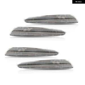 シボレー LED フェンダー サイド マーカー ライト コルベット C6 2005-2013 フロント アンバー リア レッド 10440721 - Clear Shell