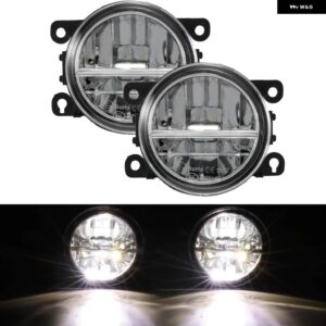 スズキ フォード フィエスタ フォーカス トランジット フュージョン MK2 MK3 C-MAX 90MM フロント フォグ ライト DRL ドライ - Type B LED