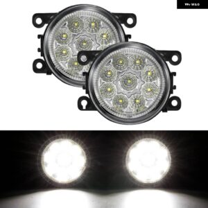 スズキ フォード フィエスタ フォーカス トランジット フュージョン MK2 MK3 C-MAX 90MM フロント フォグ ライト DRL ドライ - Type C LED