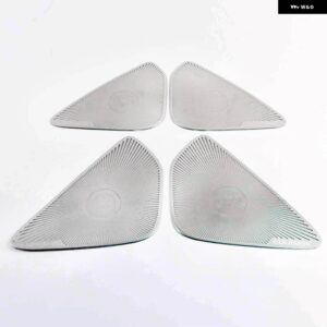 シボレー エクイノックス 3RD 2017-2020 ステンレスカーゲートドアスピーカー パッド オーディオ スピーカー カバー トリム フレーム - White