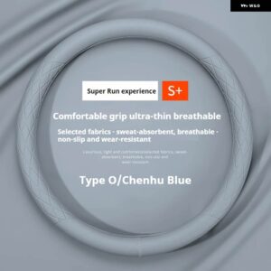 シボレー ステアリングホイール カバー 通気性アンチスリップ PU レザー 汎用 マリブクルーズカマロボルトボルト TRAX マリブ - circular type7
