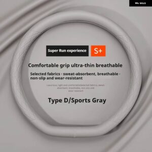 シボレー ステアリングホイール カバー 通気性アンチスリップ PU レザー 汎用 マリブクルーズカマロボルトボルト TRAX マリブ - D type