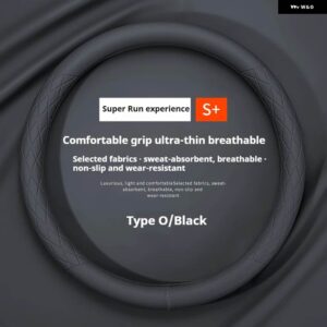 シボレー ステアリングホイール カバー 通気性アンチスリップ PU レザー 汎用 マリブクルーズカマロボルトボルト TRAX マリブ - circular type3