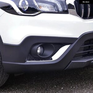 スズキ SX4 S-CROSS SX4 クロスオーバー 2016-21 フロント フォグライト ランプ クローム トリム カバー ガーニッシュ 7 - Only right side