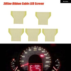 計器診断液晶画面 ディスプレイ 38 ラインリボンケーブル VW DAFクラスターピクセル欠落故障リペア - As Shown 5Pcs
