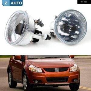 スズキ SX4 2007-2012 エリオ 2002 2003 2004 フロント バンパー フォグライト フォグランプ デイタイム ランニングド - Left