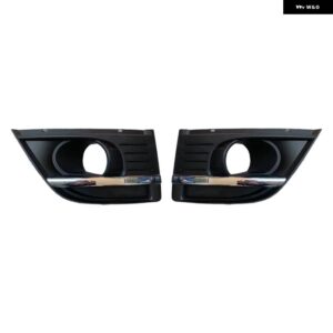 7414SC 7414SK フロント バンパー フォグランプ カバー フォグライト グリル フォグランプ トリム FOGLIGHT ベゼル 蓋フード トリム シトロエン C4 ピカソ - Chrome 1 Pair