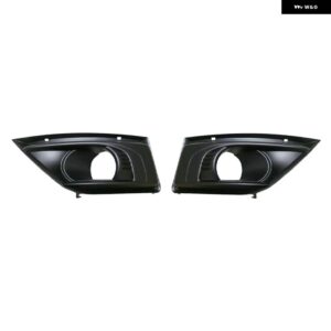 7414SC 7414SK フロント バンパー フォグランプ カバー フォグライト グリル フォグランプ トリム FOGLIGHT ベゼル 蓋フード トリム シトロエン C4 ピカソ - No Chrome 1 Pair