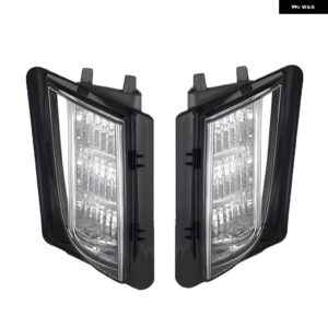 キャデラック ATSL 2013-19 LED 車フロント DRL デイタイム ランニングライト フロント フォグライト フォグランプ 電球 - Left and Right