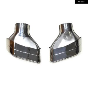 304 ステンレス 排気先端 G30 G31 525I 530I 528I マフラー先端正方形ノズルデザインテール パイプ 排気ヒント - Silver A