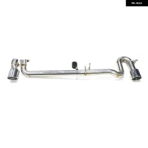 1セット デュアルカーボン排気先端 VW CC ダブルアウトマフラー先端ステンレス 排気先端排気 システム ノズル - Silver A