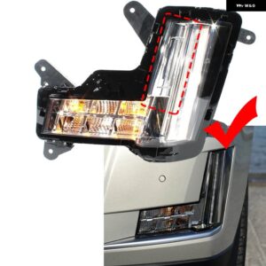 キャデラック エスカレード 2015-2020 LED フォグランプ DRL フォグランプ ヘッドライト ポジション ライト クラッシュ ブレーキ LED バンパー ランプ - Left
