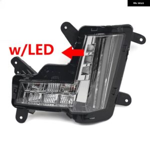 フォグライト クラッシュ ブレーキ付き キャデラック エスカレード ESV 2015-2020 デイタイム ランニングライト LED ウィンカーライト DRL ランプ付き - Left