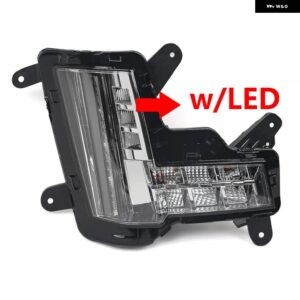 フォグライト クラッシュ ブレーキ付き キャデラック エスカレード ESV 2015-2020 デイタイム ランニングライト LED ウィンカーライト DRL ランプ付き - Right