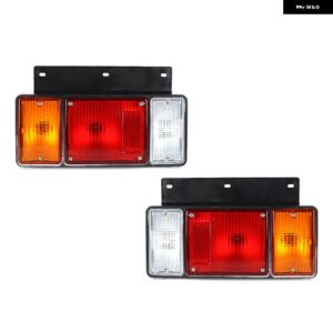 いすゞ NPR エルフ NKR NHR NLR トラック 1987-2022 リア バンパー テールライト ストップブレーキ ライト温暖化信号ランプ リフレクター ランプ 12V - 1 Pair